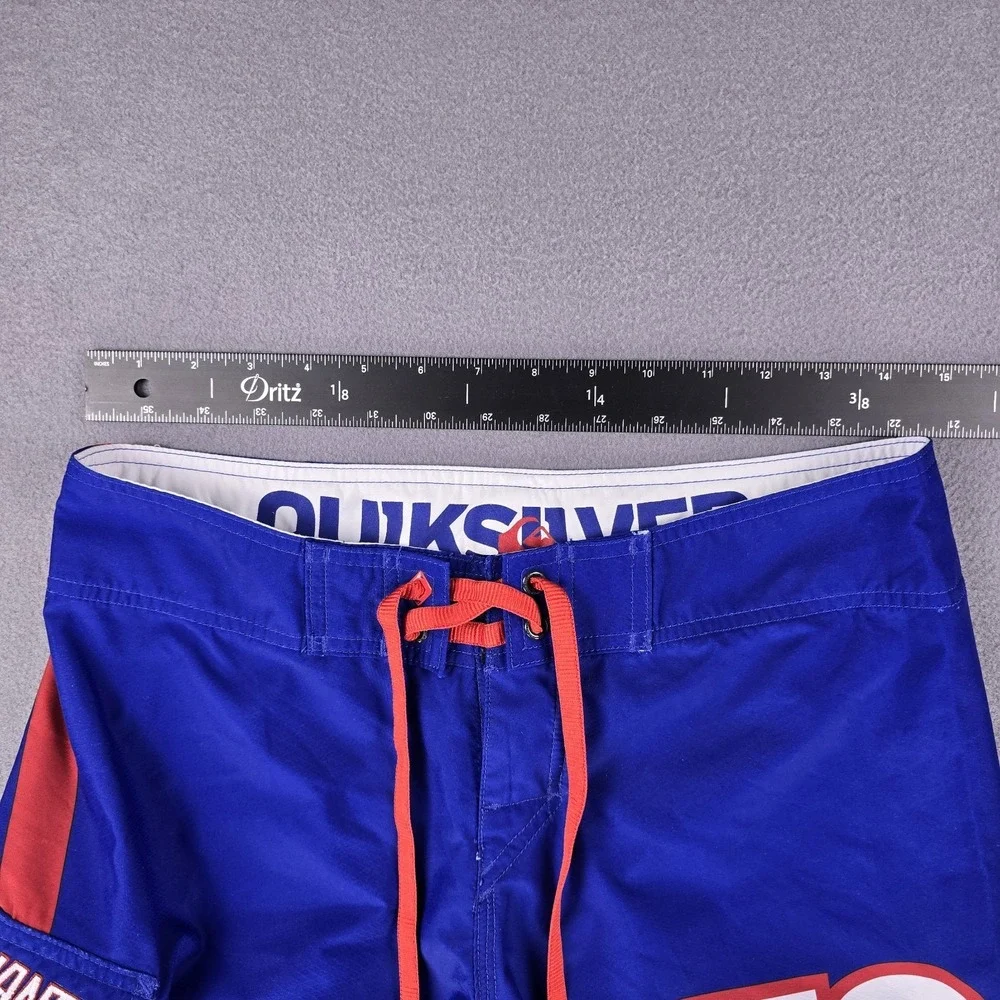 Quiksilver New York Giants NFL Surf Swim Trunks Board Shorts‎ Men's Size 28 Blue